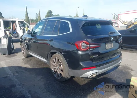 2022 BMW X3 xDrive30I из США, поврежденный, VIN 5UX53DP04N9K79772